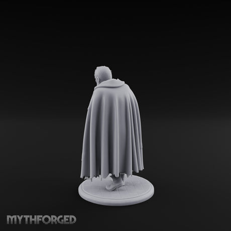 Cane Hobbling Human Beggar Miniature for Dungeons and Dragons, Pathfinder or other TTRPGs