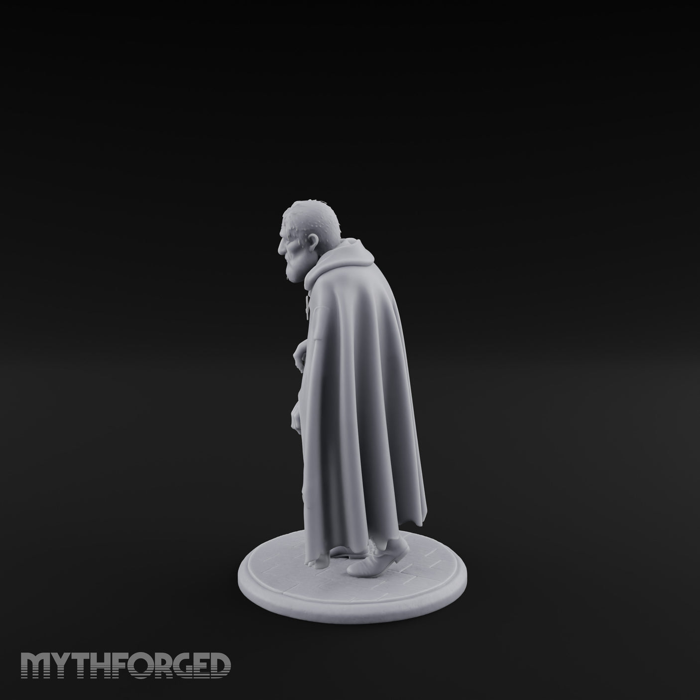 Cane Hobbling Human Beggar Miniature for Dungeons and Dragons, Pathfinder or other TTRPGs