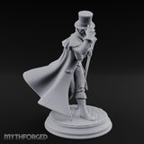 Cane Leaning Grinning Undead Gentleman Miniature for Dungeons and Dragons, Pathfinder or other TTRPGs