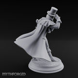 Cane Leaning Grinning Undead Gentleman Miniature for Dungeons and Dragons, Pathfinder or other TTRPGs