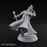 Cane Leaning Grinning Undead Gentleman Miniature for Dungeons and Dragons, Pathfinder or other TTRPGs