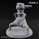 Cannon Barrel Aiming Construct Gun Turret A Miniature for Dungeons and Dragons, Pathfinder or other TTRPGs