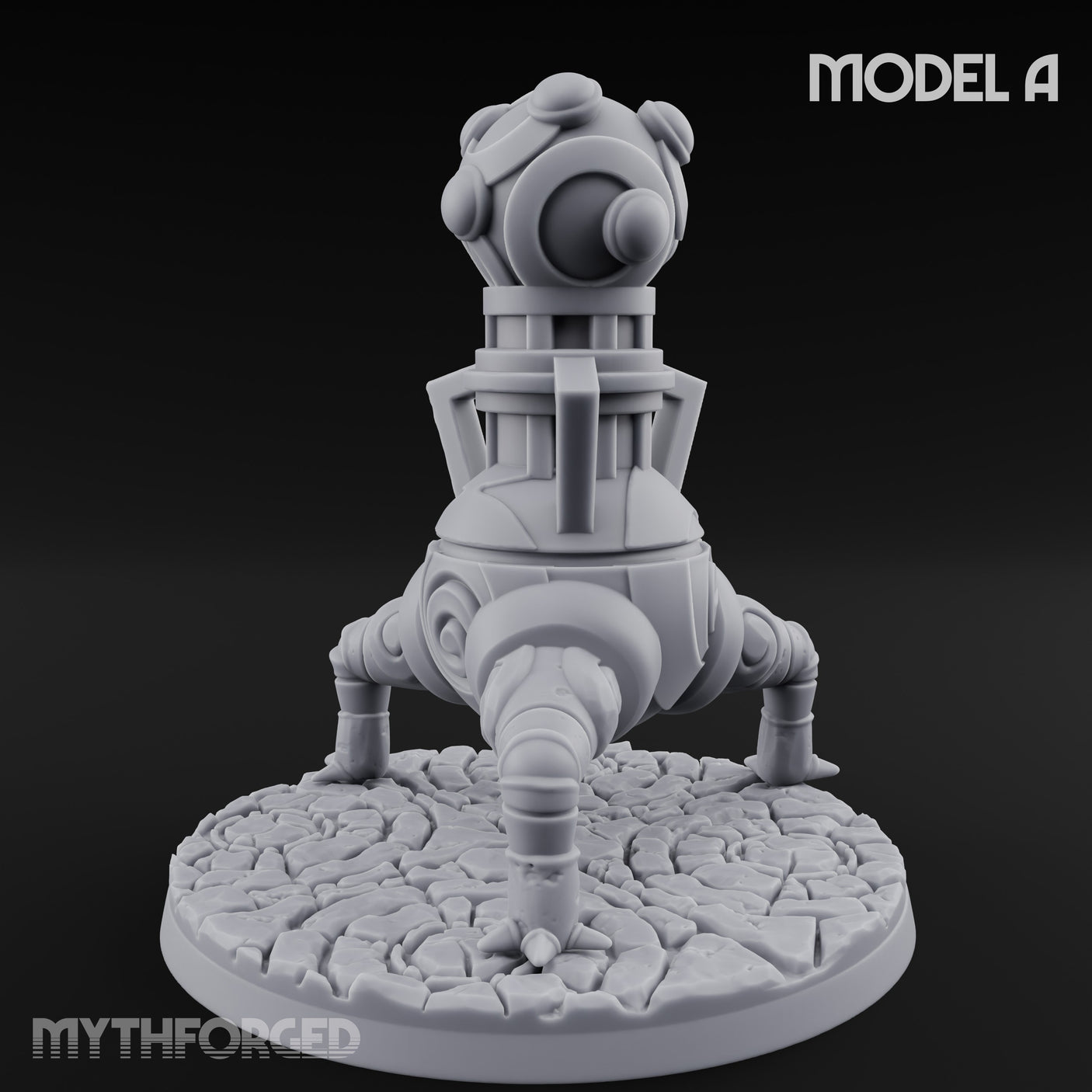 Cannon Barrel Aiming Construct Gun Turret A Miniature for Dungeons and Dragons, Pathfinder or other TTRPGs
