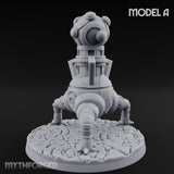 Cannon Barrel Aiming Construct Gun Turret A Miniature for Dungeons and Dragons, Pathfinder or other TTRPGs