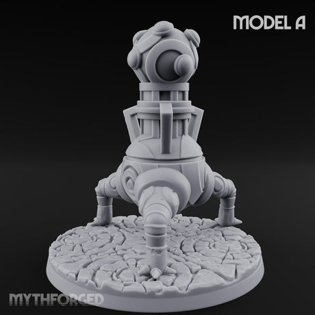 Cannon Barrel Aiming Construct Gun Turret A Miniature for Dungeons and Dragons, Pathfinder or other TTRPGs