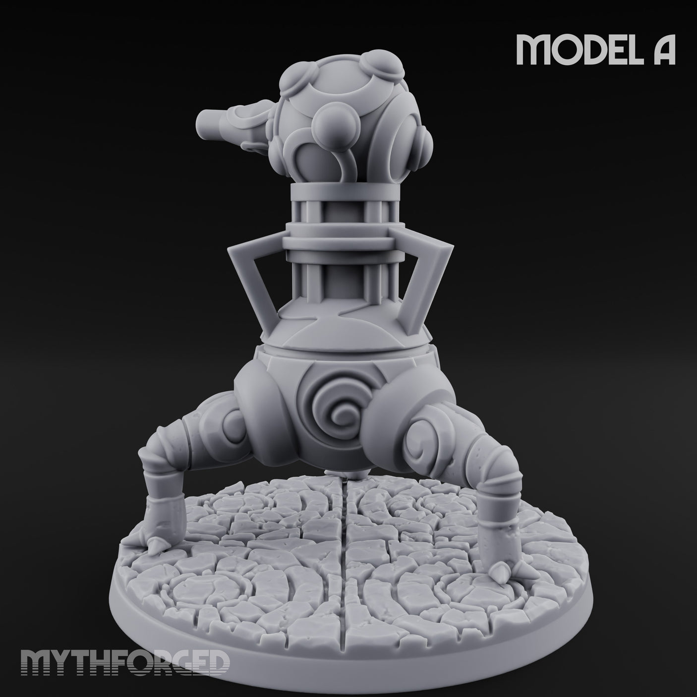 Cannon Barrel Aiming Construct Gun Turret A Miniature for Dungeons and Dragons, Pathfinder or other TTRPGs