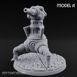 Cannon Barrel Aiming Construct Gun Turret A Miniature for Dungeons and Dragons, Pathfinder or other TTRPGs