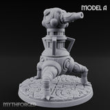 Cannon Barrel Aiming Construct Gun Turret A Miniature for Dungeons and Dragons, Pathfinder or other TTRPGs