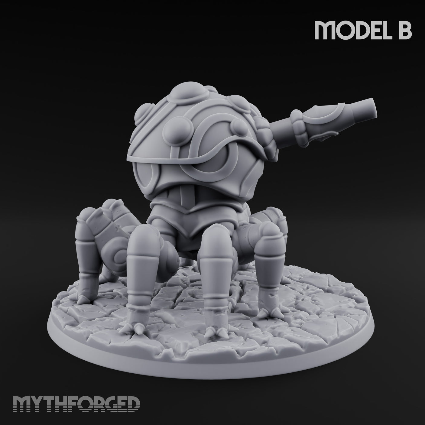 Cannon Barrel Aiming Construct Gun Turret B Miniature for Dungeons and Dragons, Pathfinder or other TTRPGs