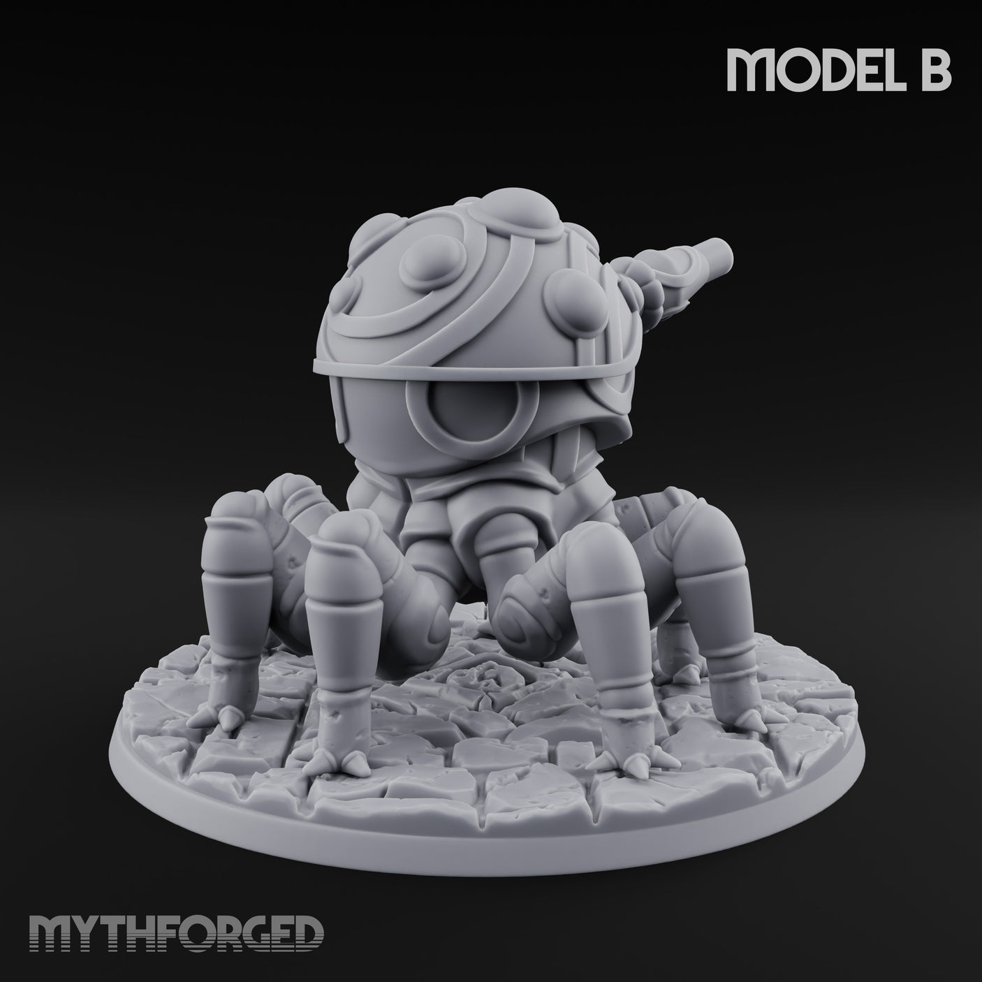 Cannon Barrel Aiming Construct Gun Turret B Miniature for Dungeons and Dragons, Pathfinder or other TTRPGs