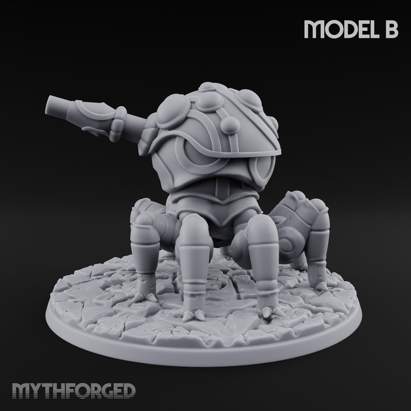 Cannon Barrel Aiming Construct Gun Turret B Miniature for Dungeons and Dragons, Pathfinder or other TTRPGs