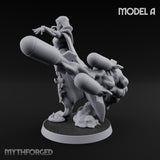 Cannon Conjuring Robed Artillery Witch A Miniature for Dungeons and Dragons, Pathfinder or other TTRPGs
