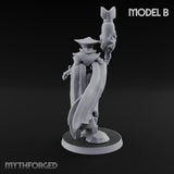 Cannon Conjuring Robed Artillery Witch B Miniature for Dungeons and Dragons, Pathfinder or other TTRPGs