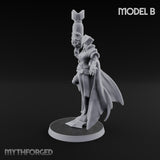 Cannon Conjuring Robed Artillery Witch B Miniature for Dungeons and Dragons, Pathfinder or other TTRPGs