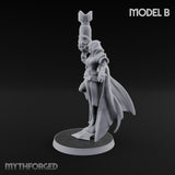 Cannon Conjuring Robed Artillery Witch B Miniature for Dungeons and Dragons, Pathfinder or other TTRPGs