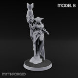Cannon Conjuring Robed Artillery Witch B Miniature for Dungeons and Dragons, Pathfinder or other TTRPGs