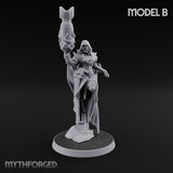 Cannon Conjuring Robed Artillery Witch B Miniature for Dungeons and Dragons, Pathfinder or other TTRPGs