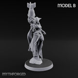 Cannon Conjuring Robed Artillery Witch B Miniature for Dungeons and Dragons, Pathfinder or other TTRPGs