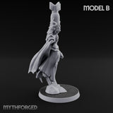 Cannon Conjuring Robed Artillery Witch B Miniature for Dungeons and Dragons, Pathfinder or other TTRPGs