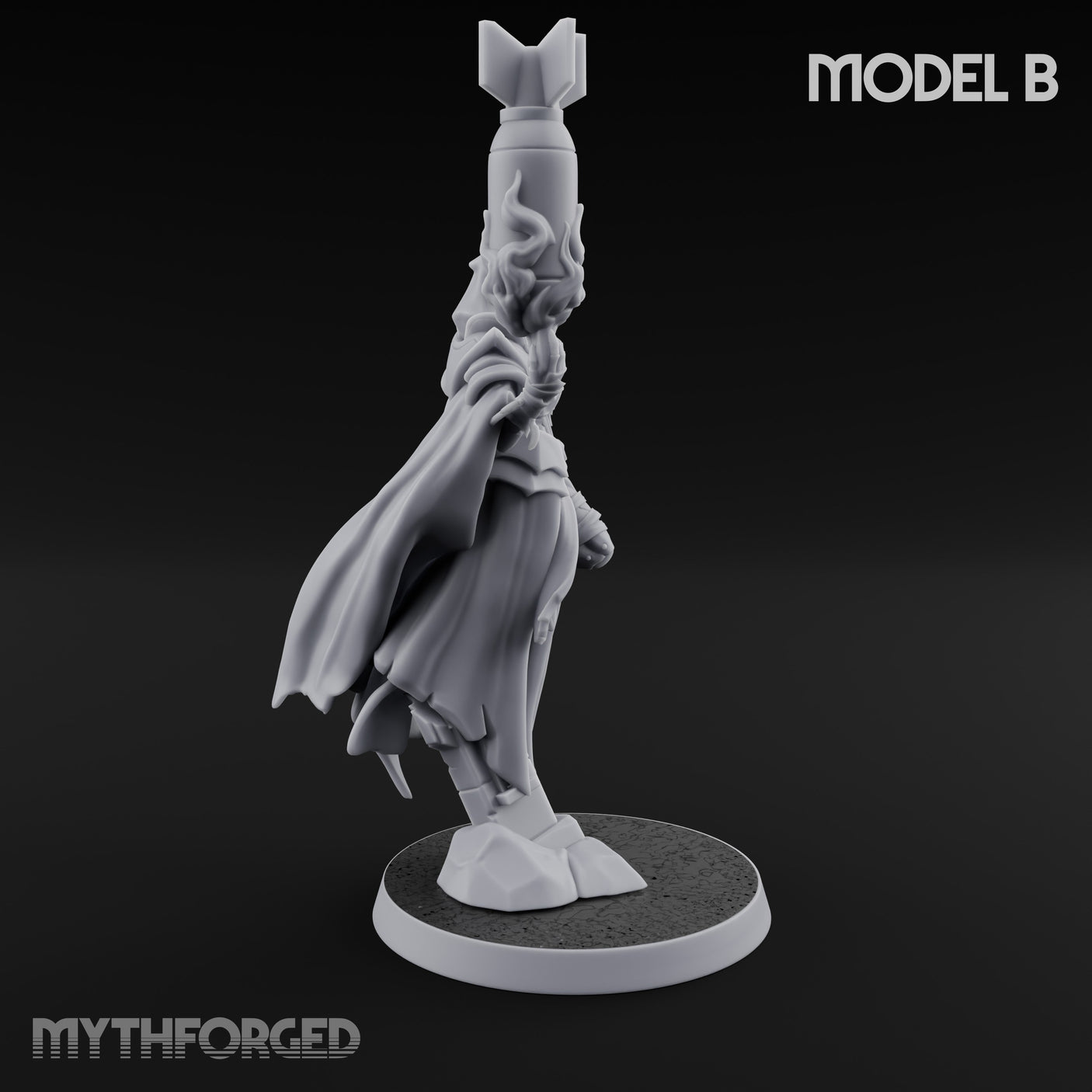 Cannon Conjuring Robed Artillery Witches Miniature for Dungeons and Dragons, Pathfinder or other TTRPGs