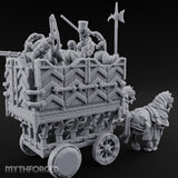 Canon Loaded Highland War Wagon Miniature for Dungeons and Dragons, Pathfinder or other TTRPGs