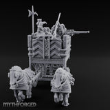 Canon Loaded Highland War Wagon Miniature for Dungeons and Dragons, Pathfinder or other TTRPGs