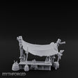 Canopy-Slung Bucket-Flanked Market Stall Counter