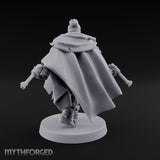 Cape Billowing Pistol Drawing Human Shogunate Sniper Miniature for Dungeons and Dragons, Pathfinder or other TTRPGs
