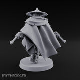 Cape Billowing Pistol Drawing Human Shogunate Sniper Miniature for Dungeons and Dragons, Pathfinder or other TTRPGs
