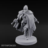 Cape Billowing Pistol Drawing Human Shogunate Sniper Miniature for Dungeons and Dragons, Pathfinder or other TTRPGs