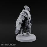 Cape Billowing Pistol Drawing Human Shogunate Sniper Miniature for Dungeons and Dragons, Pathfinder or other TTRPGs