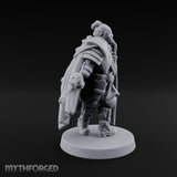 Cape Billowing Pistol Drawing Human Shogunate Sniper Miniature for Dungeons and Dragons, Pathfinder or other TTRPGs