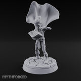 Cape Billowing Tome Reading Child Wizard Miniature for Dungeons and Dragons, Pathfinder or other TTRPGs