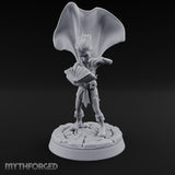 Cape Billowing Tome Reading Child Wizard Miniature for Dungeons and Dragons, Pathfinder or other TTRPGs