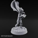 Cape Billowing Tome Reading Child Wizard Miniature for Dungeons and Dragons, Pathfinder or other TTRPGs