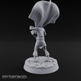 Cape Billowing Tome Reading Child Wizard Miniature for Dungeons and Dragons, Pathfinder or other TTRPGs