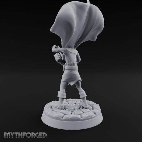 Cape Billowing Tome Reading Child Wizard Miniature for Dungeons and Dragons, Pathfinder or other TTRPGs