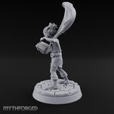 Cape Billowing Tome Reading Child Wizard Miniature for Dungeons and Dragons, Pathfinder or other TTRPGs