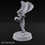 Cape Billowing Tome Reading Child Wizard Miniature for Dungeons and Dragons, Pathfinder or other TTRPGs