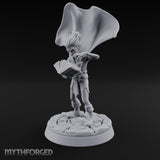 Cape Billowing Tome Reading Child Wizard Miniature for Dungeons and Dragons, Pathfinder or other TTRPGs