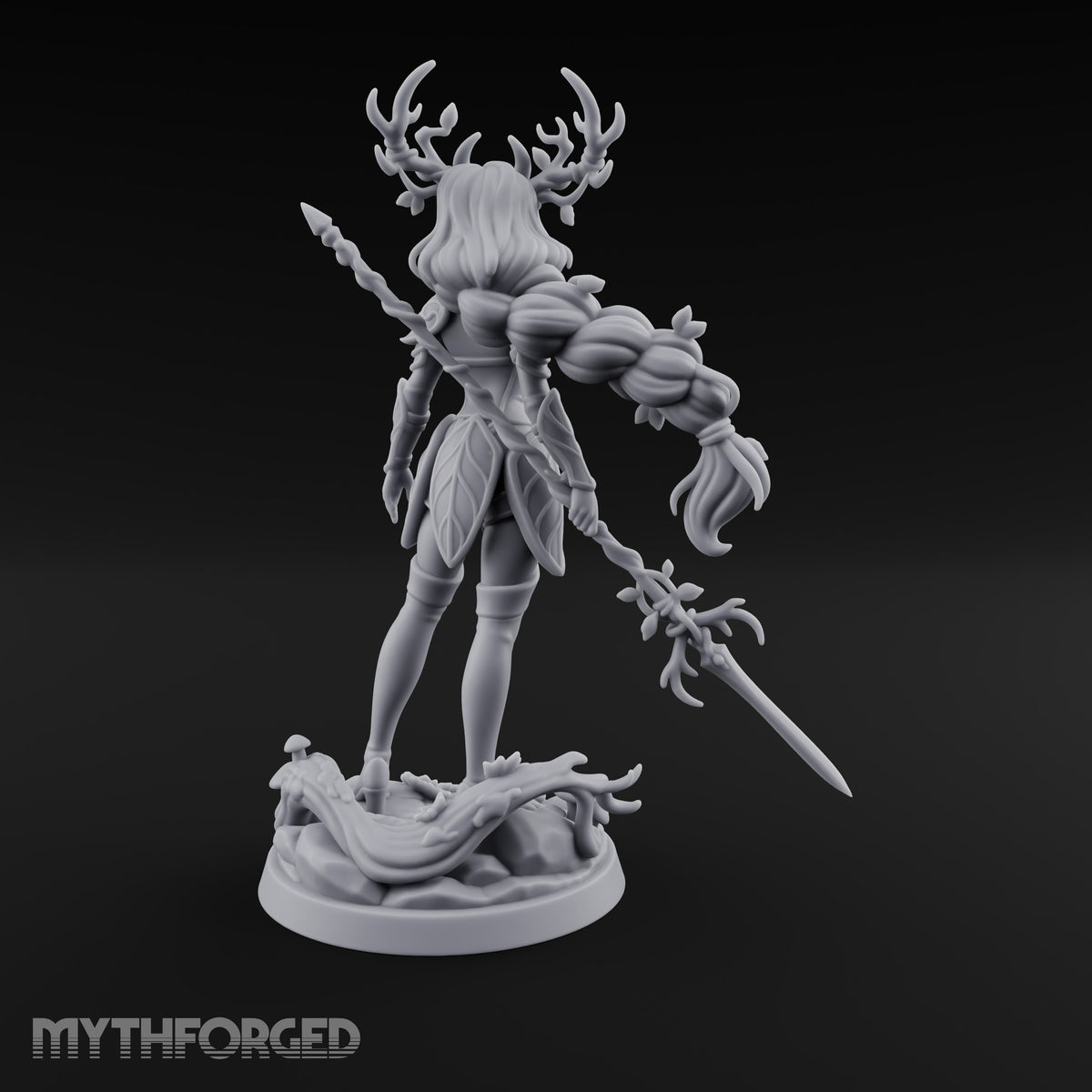 Braid Heavy with Leaves Dryad Spear Warden