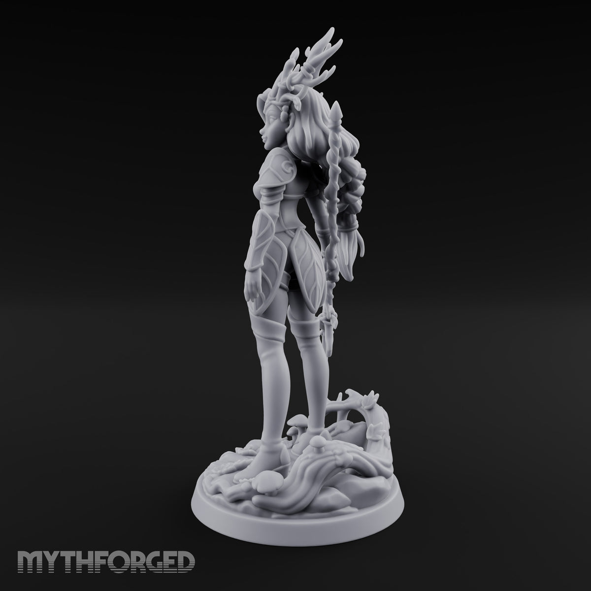 Braid Heavy with Leaves Dryad Spear Warden