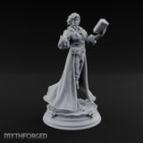 Quoting Chapter and Verse Human Wizard with Spellbook and Long Embroidered Coat