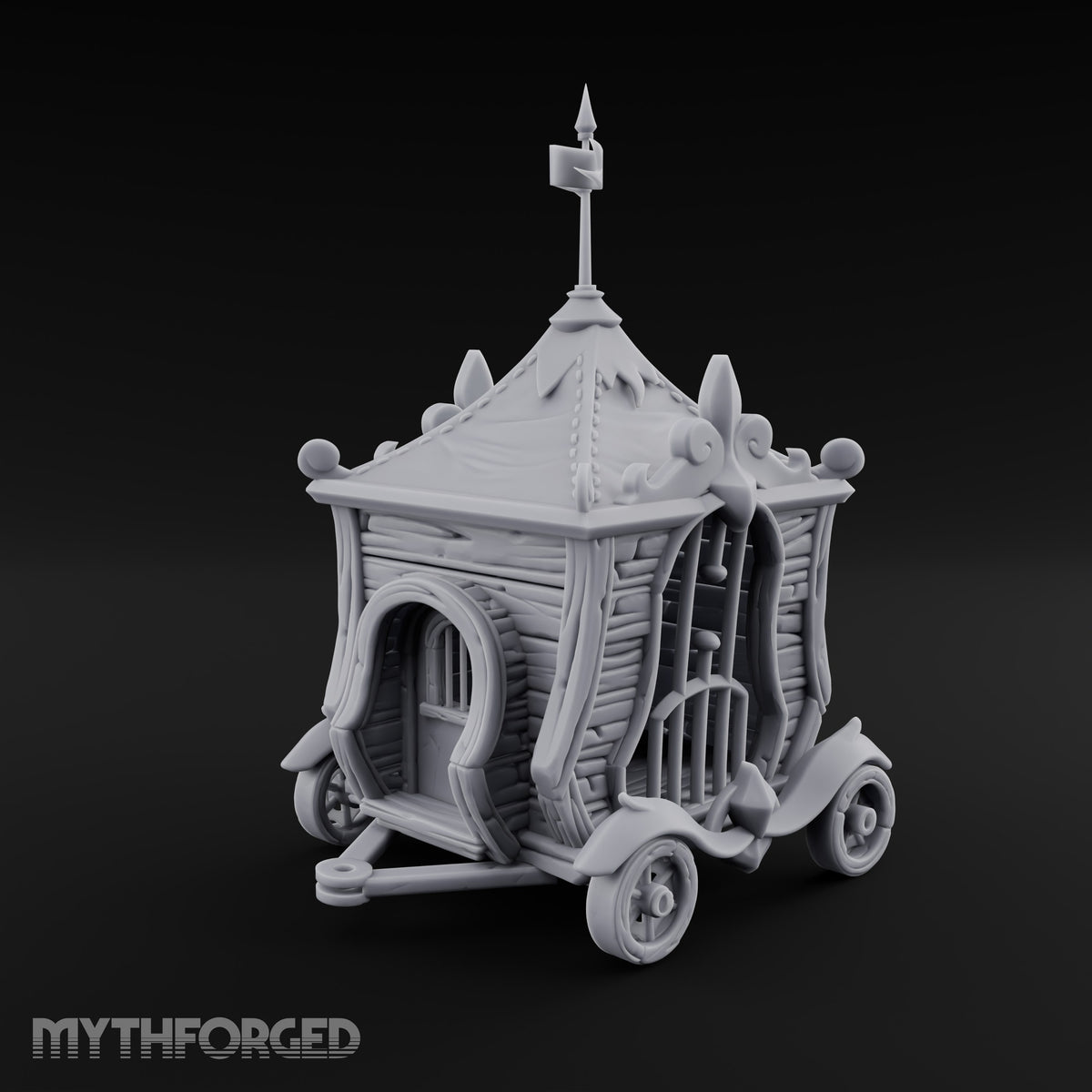 Ringmaster's Unwilling Guests Carnival Cage Wagon A