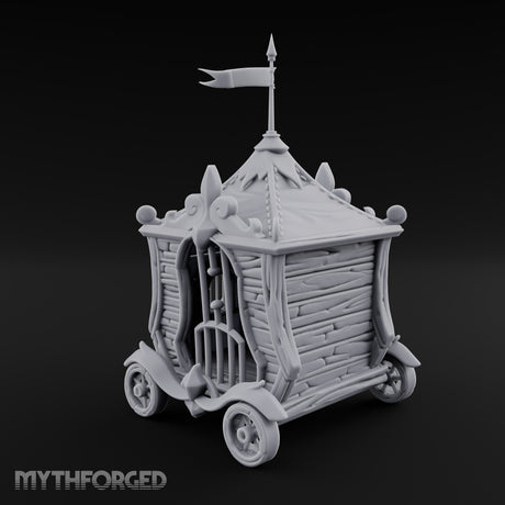 Ringmaster's Unwilling Guests Carnival Cage Wagon A