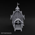Pulled Rabbits Wooden Carnival Magician Wagon
