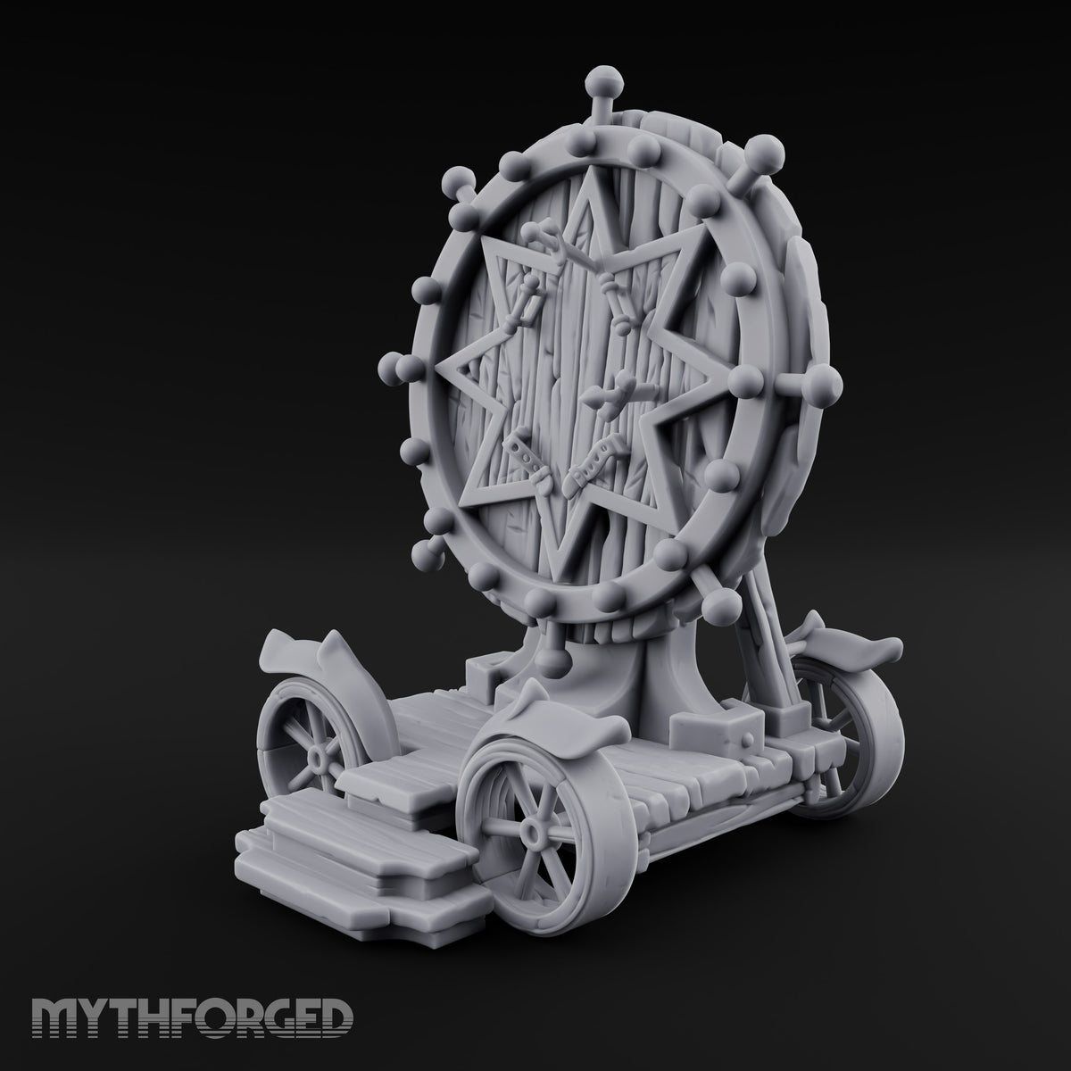 Seven Points, Zero Volunteers Wooden Carnival Target Wheel