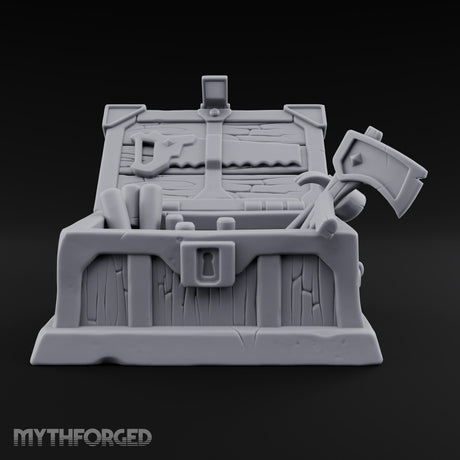Everything Within Arm's Reach Wooden Carpenter Tool Chest