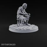Succumbing to the Change Human Mutant D Miniature for Dungeons and Dragons, Pathfinder or other TTRPGs