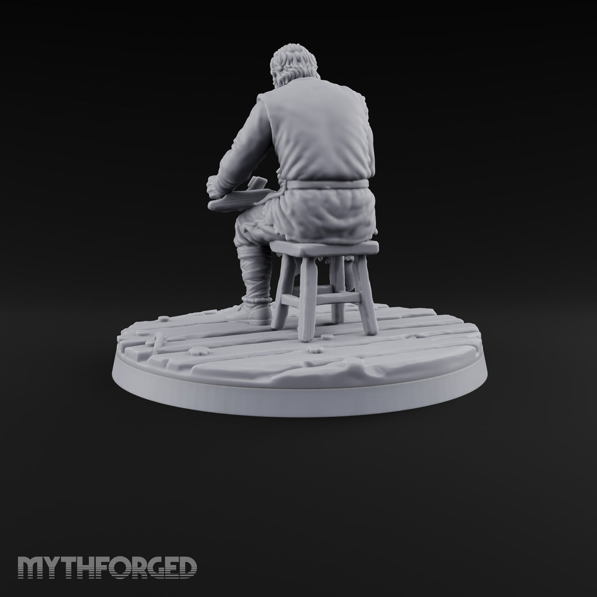 Succumbing to the Change Human Mutant D Miniature for Dungeons and Dragons, Pathfinder or other TTRPGs